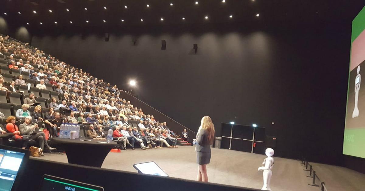 Keynote met Pepper robot